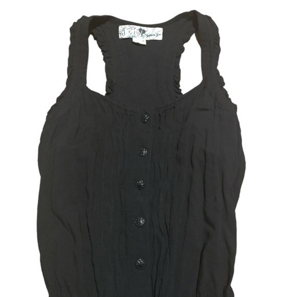 Jolt Romper Black Racerback Ruffle Size Medium - Picture 3 of 7